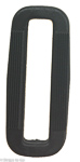 1½ inch black plastic webbing loop