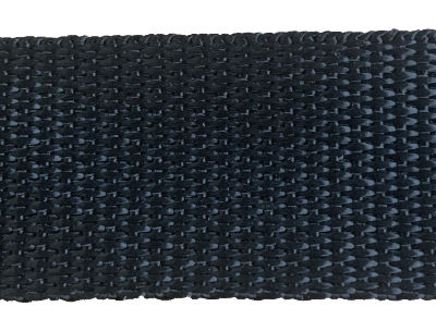 1½ inch black heavyweight polyester webbing