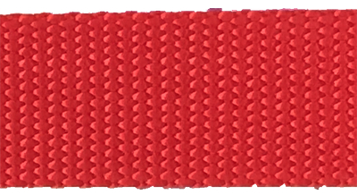 3/8" inch red heavyweight nylon webbing