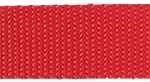 3/8" inch red heavyweight nylon webbing