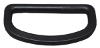 2 inch black plastic D-Ring