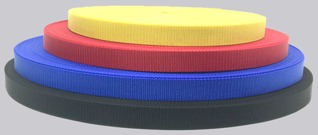 Nylon webbing sold by the foot, many colors, 1/2 to 2 widths